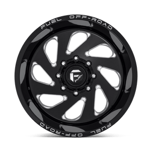 Fuel Offroad D637 VORTEX Gloss Black Milled 20x10 -18 8x165.1mm 125.1mm - WheelWiz