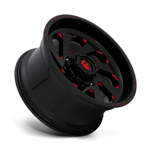 Fuel Offroad D638 VORTEX Gloss Black Red Tinted Clear 20x10 -18 6x135mm 87.1mm - WheelWiz