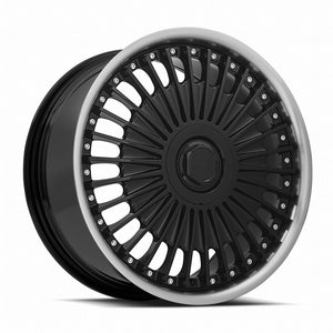 MRR VP4 Black Machined Lip 19x8.5 +20 Custommm 66.6mm - Wheelwiz