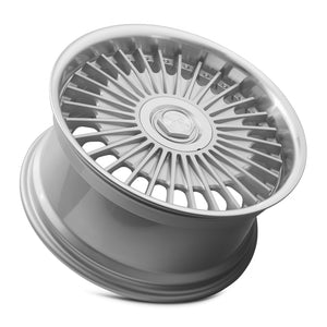 MRR VP4 Silver Machined Lip 19x9.5 +25 5x112mm 66.6mm