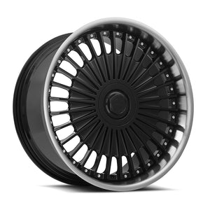 MRR VP4 Black Machined Lip 22x10.5 +40 5x114.3mm 73.1mm - Wheelwiz