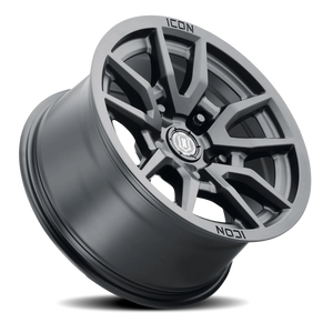 Icon Alloys Vector 5 Satin Black 17x8.5 -6 5x127mm 71.5mm