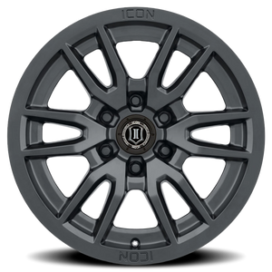 Icon Alloys Vector 6 Satin Black 17x8.5 0 6x139.7mm 106mm