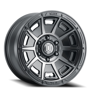 Icon Alloys Victory Satin Smoked Satin Black 17x8.5 -6 5x127mm 71.5mm