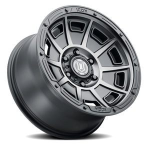 Icon Alloys Victory Satin Smoked Satin Black 17x8.5 0 5x114.3mm 71.5mm