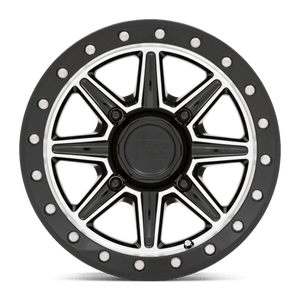 Black Rhino WEBB UTV Gloss Black With Machined Face 15x7 +36 4x137mm 106.1mm - WheelWiz