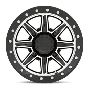 Black Rhino WEBB UTV Gloss Black W/ Machined Face 14x7 +51 4x156mm 132mm - Wheelwiz