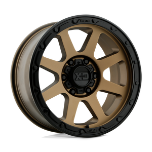 XD Series XD134 ADDICT 2 Matte Bronze Matte Black Lip 17x9 +18 8x170mm 125.1mm - WheelWiz