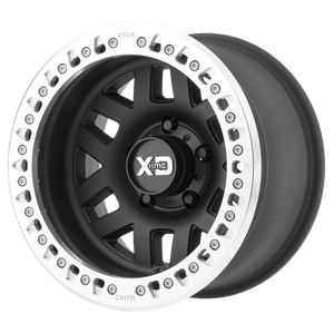 XD Series XD229 MACHETE CRAWL BEADLOCK Satin Black Machined Bead Ring 17x9 -38 6x139.7mm 108mm - WheelWiz