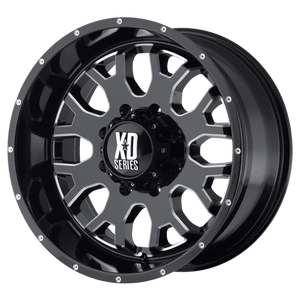 XD Series XD808 MENACE Gloss Black With Milled Accents 20x9 +18 8x180mm 124.2mm - WheelWiz