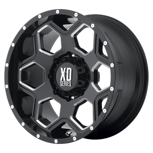 XD Series XD813 BATALLION Gloss Black Milled 17x10 -24 8x170mm 125.1mm - WheelWiz