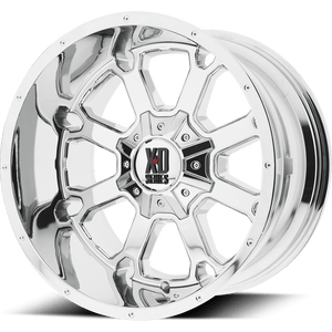 XD Series XD825 BUCK 25 Chrome 22x10 -18 8x180mm 124.2mm - WheelWiz
