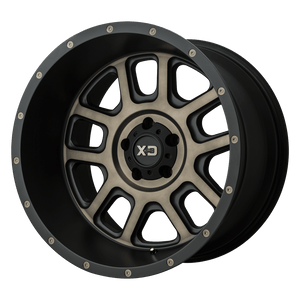 XD Series XD828 DELTA Matte Black W/ Dark Tint Clear 20x9 +18 8x180mm 124.2mm - WheelWiz