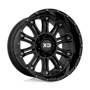 XD Series XD829 HOSS II Gloss Black 22x12 -44 6x135mm 87.1mm - WheelWiz