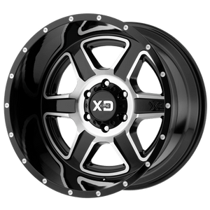 XD Series XD832 FUSION Gloss Black Machined 18x9 +18 6x114.3mm 72.6mm - WheelWiz