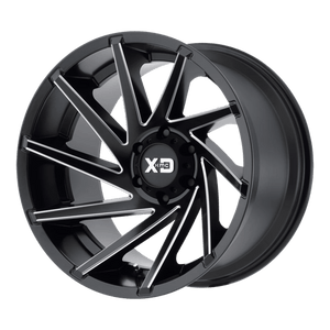 XD Series XD834 CYCLONE Satin Black Milled 18x9 00 8x165.1mm 125.1mm - WheelWiz
