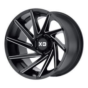 XD Series XD834 CYCLONE Satin Black Milled 20x9 00 8x165.1mm 125.1mm - WheelWiz