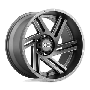 XD Series XD835 SWIPE Satin Gray Milled 17x9 +18 5x127mm 72.6mm - WheelWiz