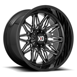 XD Series XD859 GUNNER Gloss Black Milled 20x10 -18 6x135|6x139.7mm 106.1mm