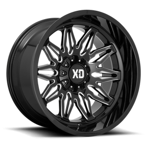 XD Series XD859 GUNNER Gloss Black Milled 22x10 -18 5x127|5x139.7mm 78.1mm