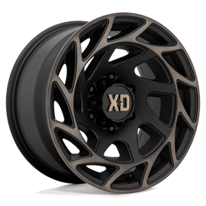 XD Series XD860 ONSLAUGHT Satin Black W/ Bronze Tint 17x9 -12 6x139.7mm 106.1mm