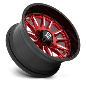 XD Series XD865 PHOENIX Candy Red Milled W/ Black Lip 20x10 -18 6x135mm 87.1mm - Wheelwiz