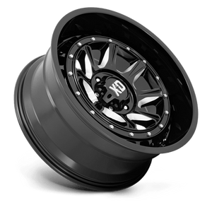 XD Series XD866 OUTLANDER Gloss Black Milled 22x10 -36 8x165.1mm 125.1mm - Wheelwiz