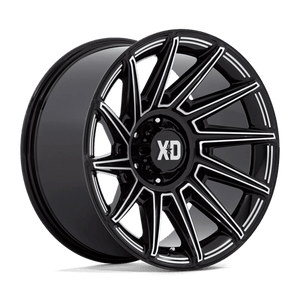 XD Series XD867 SPECTER Gloss Black Milled 20x10 -18 5x127mm 71.5mm - Wheelwiz