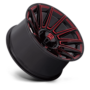 XD Series XD867 SPECTER Gloss Black W/ Red Tint 20x10 -18 8x165.1mm 125.1mm - Wheelwiz