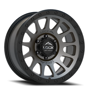 Lock Offroad Yosemite Matte Grey W/ Matte Black Ring 20x10 -18 8x170mm 125.2mm
