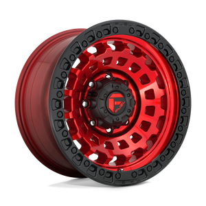 Fuel Offroad D632 ZEPHYR Candy Red Black Bead Ring 18x9 +01 8x170mm 125.1mm - WheelWiz
