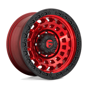 Fuel Offroad D632 ZEPHYR Candy Red Black Bead Ring 18x9 +01 8x170mm 125.1mm - WheelWiz