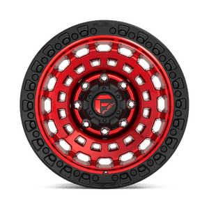 Fuel Offroad D632 ZEPHYR Candy Red Black Bead Ring 17x9 +1 8x170mm 125.1mm - WheelWiz