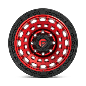 Fuel Offroad D632 ZEPHYR Candy Red Black Bead Ring 18x9 +01 8x165.1mm 125.1mm - WheelWiz