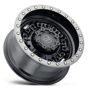 Black Rhino ABRAMS Gloss Gun Black W/ Machined Dark Tint 18x9.5 +12 6x139.7mm 112.1mm - WheelWiz