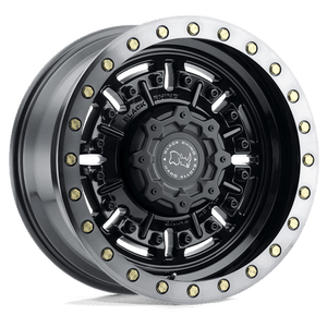 Black Rhino ABRAMS Gloss Gun Black W/ Machined Dark Tint 18x9.5 +12 6x139.7mm 112.1mm - WheelWiz