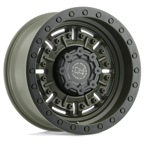 Black Rhino ABRAMS Olive Drab Green 17x9.5 -18 5x127mm 71.5mm - Wheelwiz