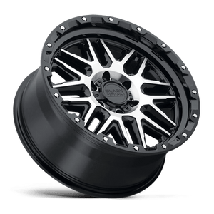 Black Rhino ALAMO Gloss Black W/ Machined Face & Stainless Bolts 20x9 +6 8x165.1mm 122.4mm - WheelWiz