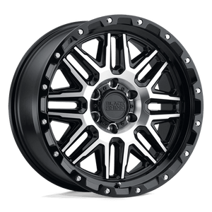 Black Rhino ALAMO Gloss Black W/ Mach Face 18x9 -18 5x127mm 71.5mm - Wheelwiz
