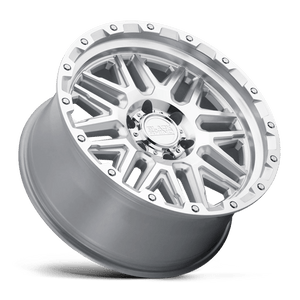 Black Rhino ALAMO Silver W/ Mirror Face & Stainless Bolts 18x9 +12 6x139.7mm 112.1mm - WheelWiz