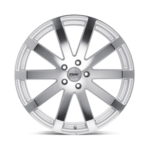 TSW BROOKLANDS Silver W/ Mirror-cut Face 20x8.5 +35 5x120mm 76.1mm - WheelWiz