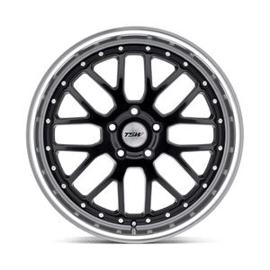 TSW VALENCIA Gloss Black W/ Mirror Cut Lip 20x10 +20 5x120mm 76.1mm - Wheelwiz