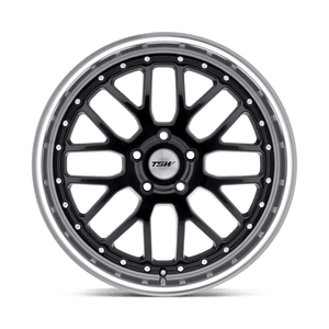 TSW VALENCIA Gloss Black W/ Mirror Cut Lip 18x9.5 +20 5x114.3mm 76.1mm - WheelWiz