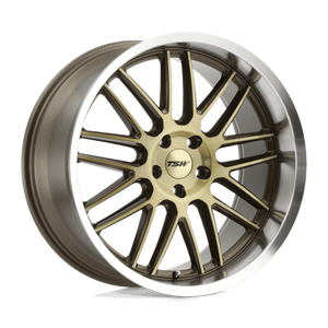TSW AVALON Bronze W/ Brushed Bronze Face & Machined Lip 18x8.5 +40 5x114.3mm 76.1mm - WheelWiz