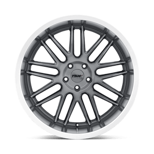 TSW AVALON Gunmetal W/ Brushed Gunmetal Face & Machined Lip 19x8.5 +42 5x112mm 66.6mm - WheelWiz