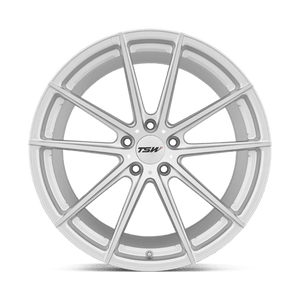 TSW BATHURST Silver W/ Mirror Cut Face 19x8.5 +35 5x120mm 76.1mm - Wheelwiz