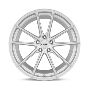 TSW BATHURST Silver W/ Mirror Cut Face 18x8.5 +35 5x120mm 76.1mm - WheelWiz