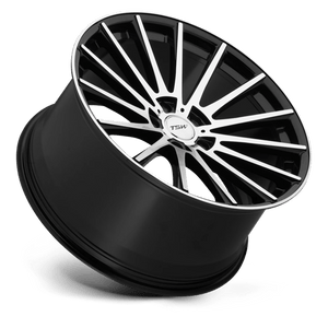 TSW CHICANE Gloss Black W/ Mirror Face 17x8 +40 5x108mm 72.1mm - WheelWiz
