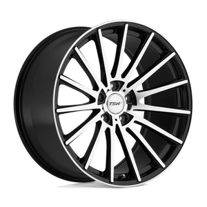 TSW CHICANE Gloss Black W/ Mirror Face 18x8.5 +32 5x112mm 72.1mm - WheelWiz