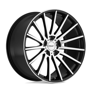 TSW CHICANE Gloss Black W/ Mirror Face 19x9.5 +20 5x120mm 76.1mm - WheelWiz